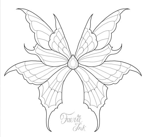 Symmetrical Wing Design on Clip Studio Paint